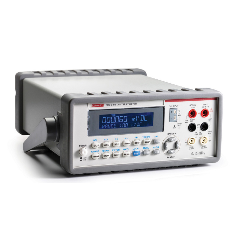 Keithley 2110 系列：5½ 位双显示器 USB 万用表
