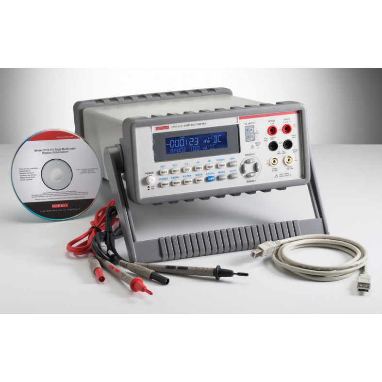 Keithley 2110 系列：5½ 位双显示器 USB 万用表