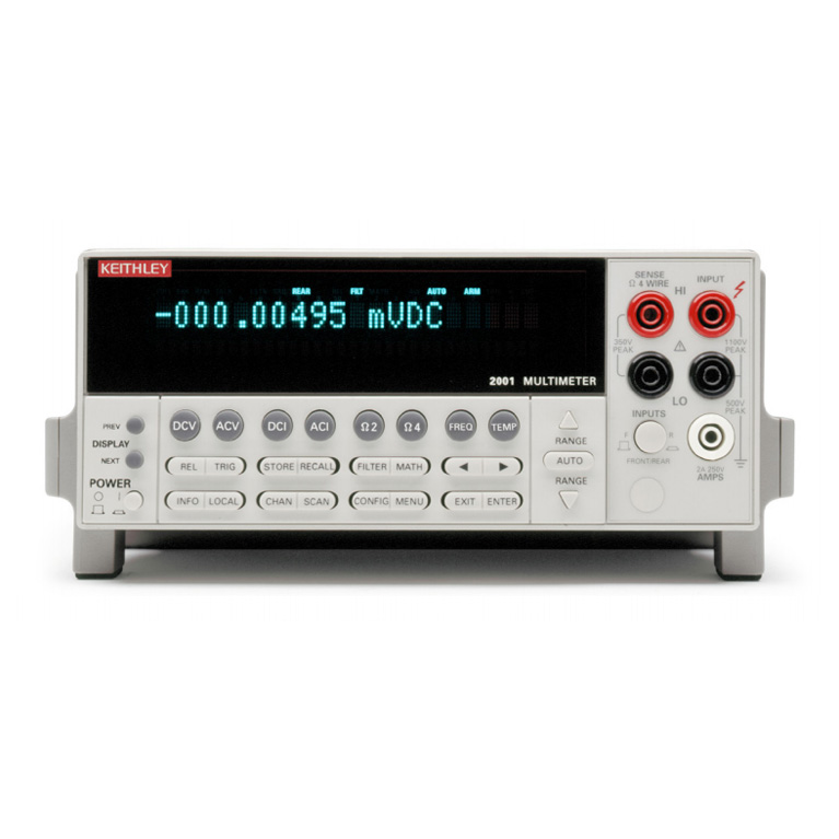 Keithley 2002 系列：配有扫描功能的 8½ 位万用表