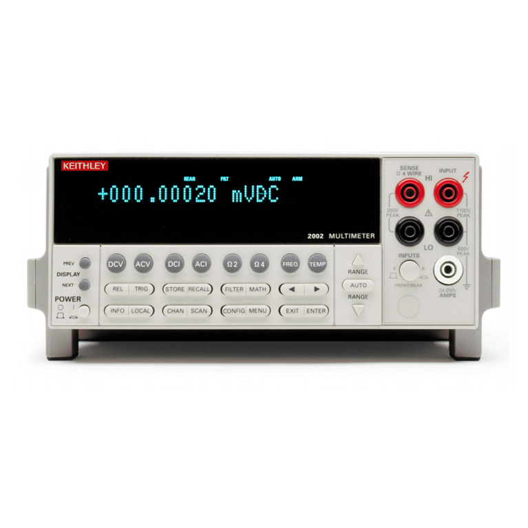 Keithley 2002 系列：配有扫描功能的 8½ 位万用表