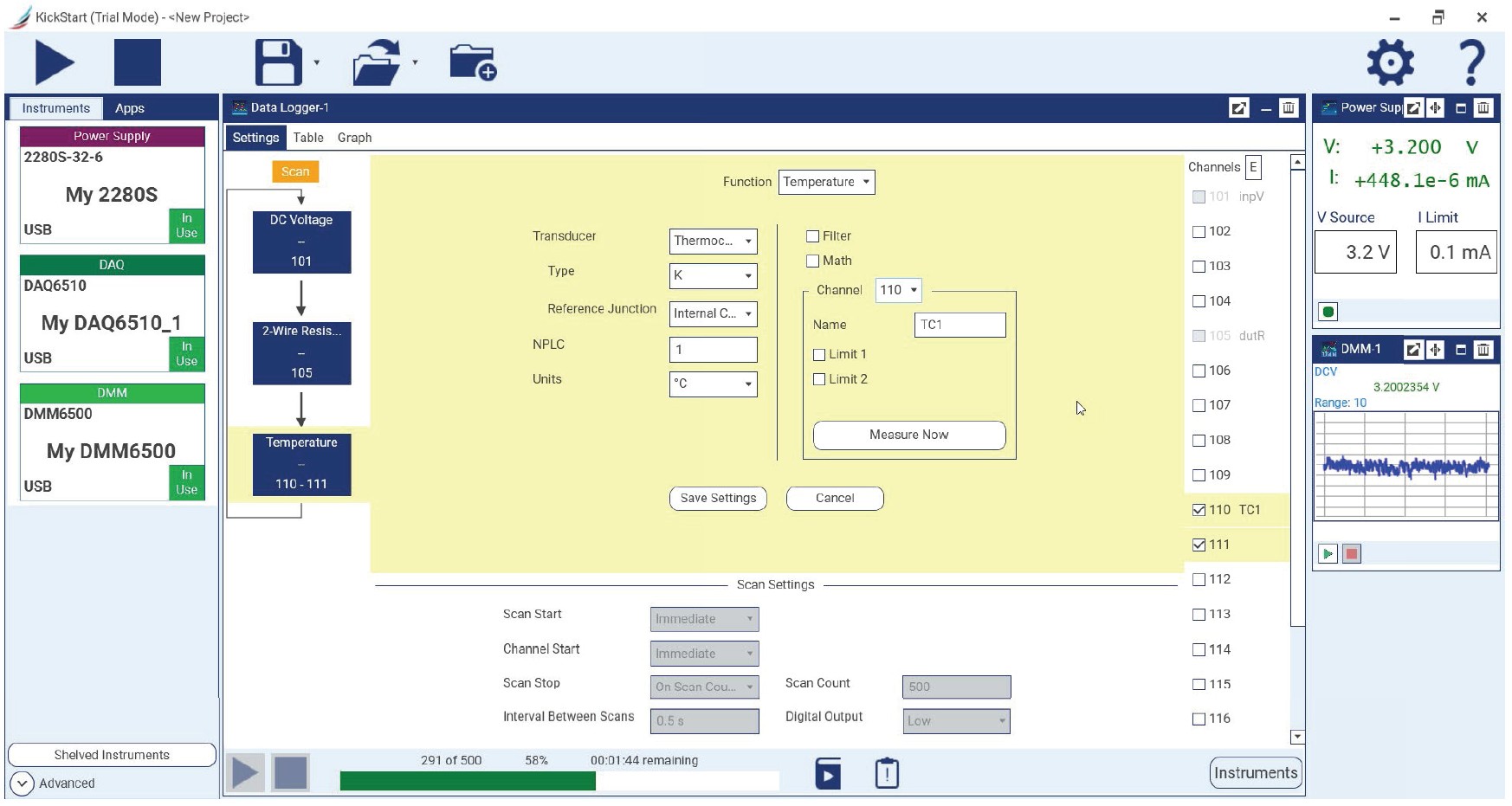 Keithley KickStart 软件